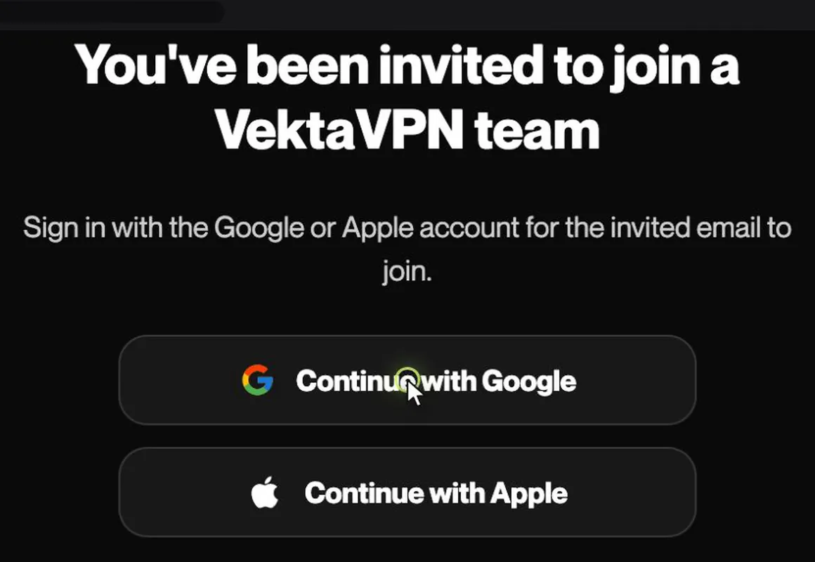 The page for joining the team